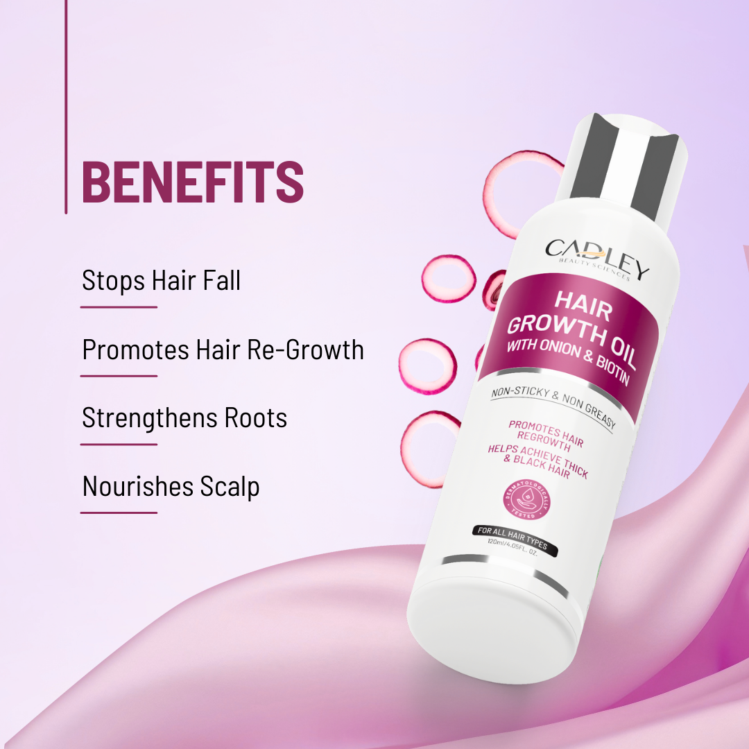 Hair Growth Oil with Biotin & Onion