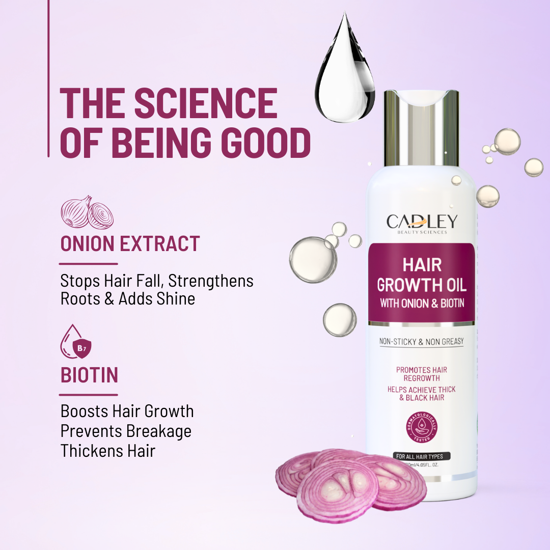 Hair Growth Oil with Biotin & Onion