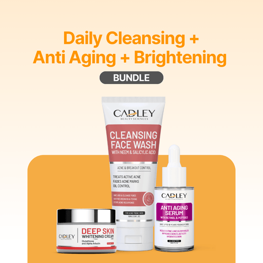 Daily Cleansing + Anti Aging + Brightening Combo