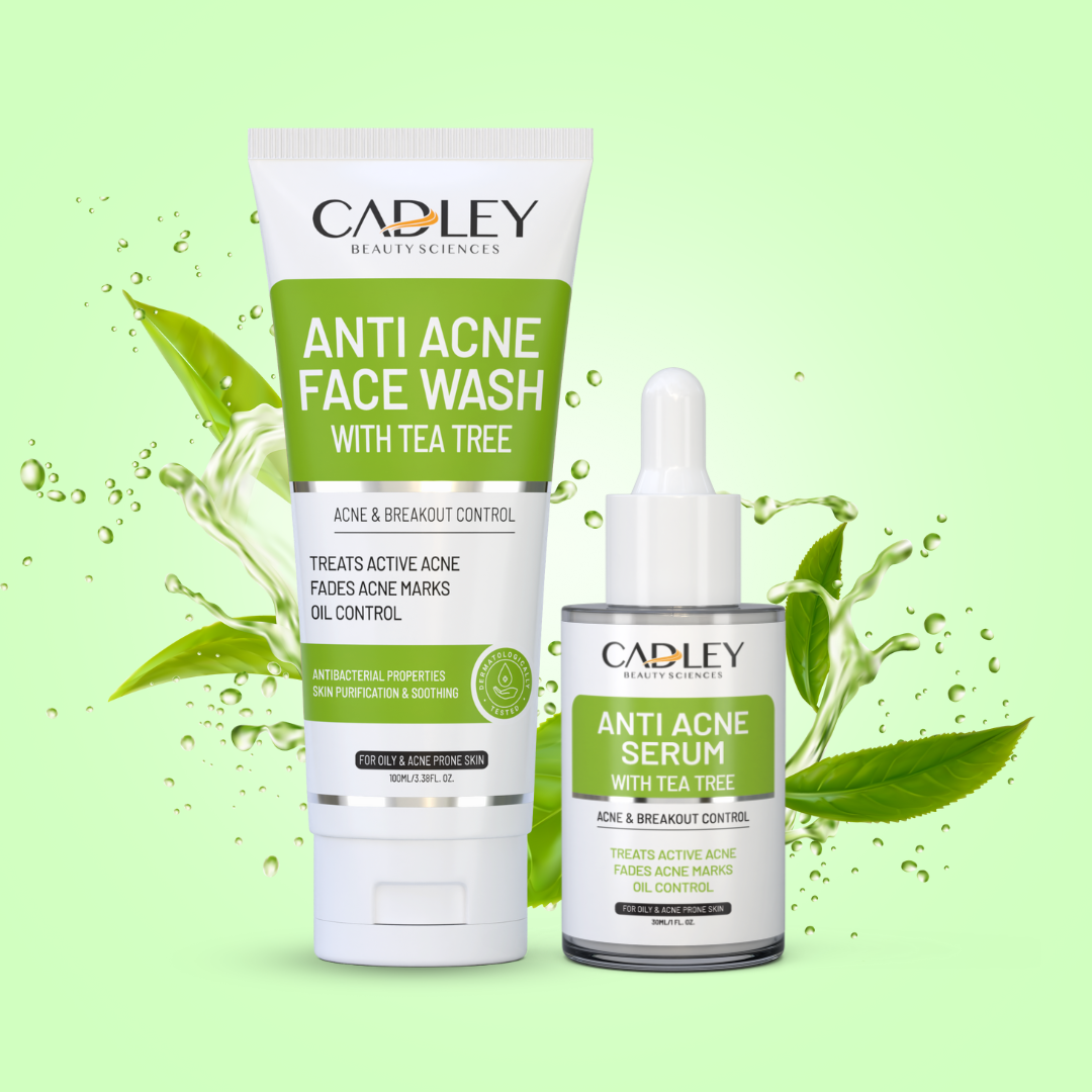 Anti Acne Bundle with Tea Tree - Face Wash + Serum