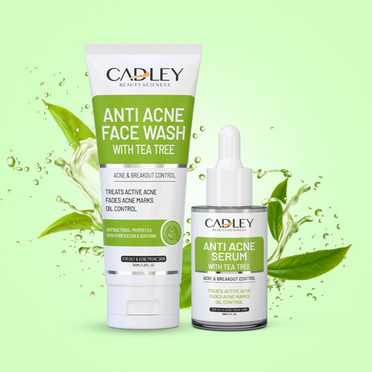 Anti Acne Bundle with Tea Tree - Face Wash + Serum