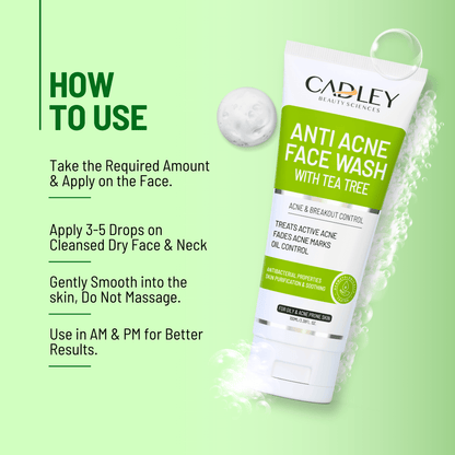 Anti Acne Face Wash with Tea Tree