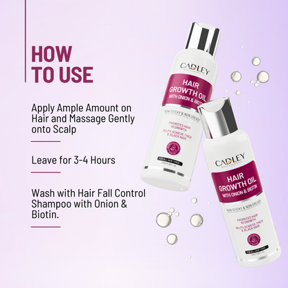 Hair Growth Oil with Biotin & Onion
