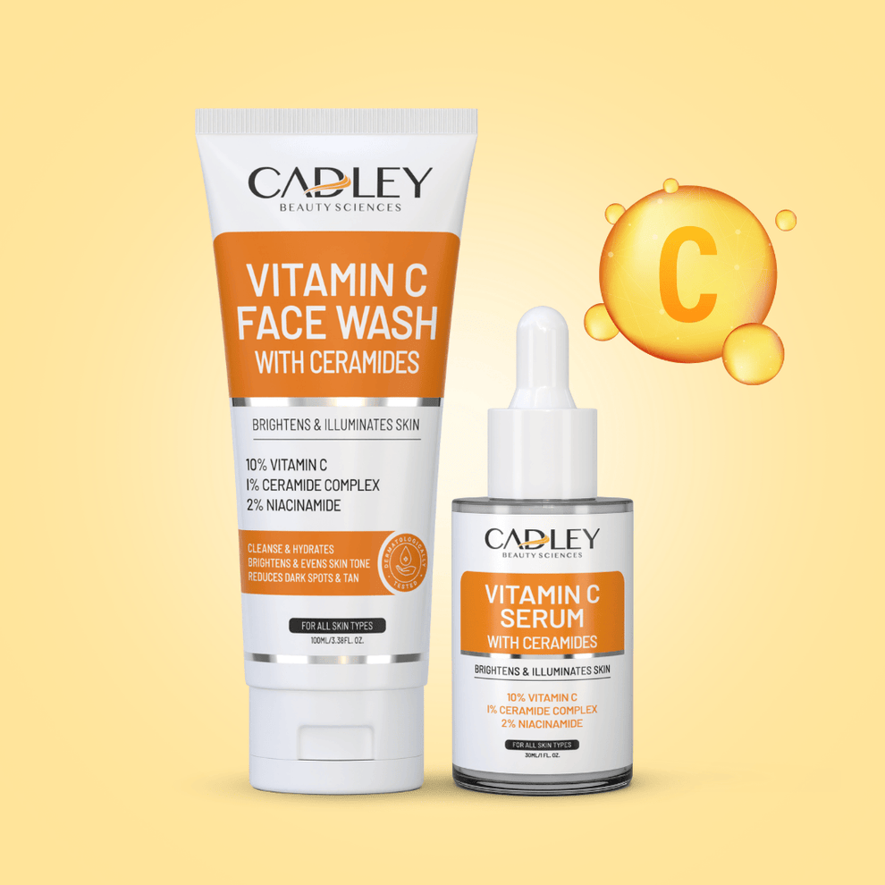 Vitamin C Skin Care Bundle - Face Wash + Serum – Cadley